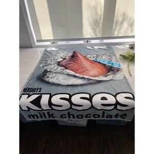 Hershey Kisses Milk Chocolate Fleece Throw Blanket 50x60 inch Iconic Candy